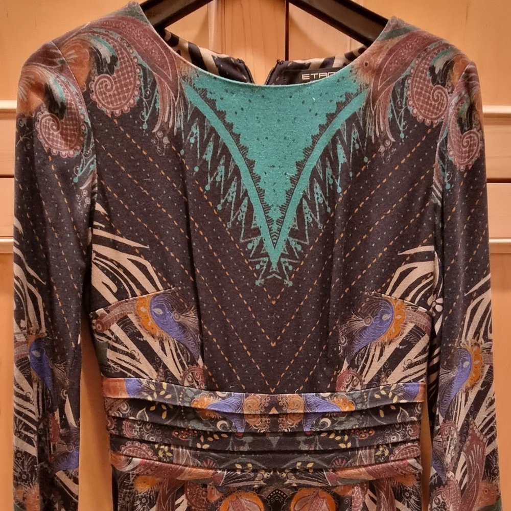 Patterned Floral Etro Knee-Length Dress